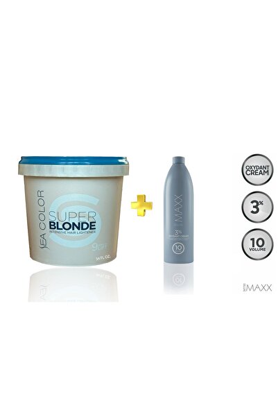 Sea Color Super Blonde 9 Lift Oryal 1000 Gr. Ve 10 Volum 1 Lt Oksidan