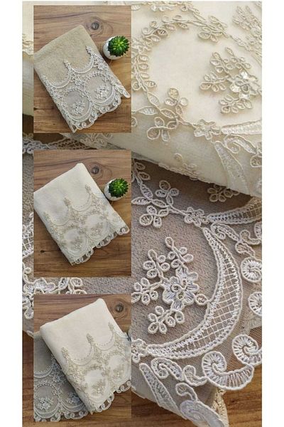 Çeyiz Bahçesi Σετ πετσετών χεριών και προσώπου Fabella Velvet 2 τεμαχίων 50/90cm