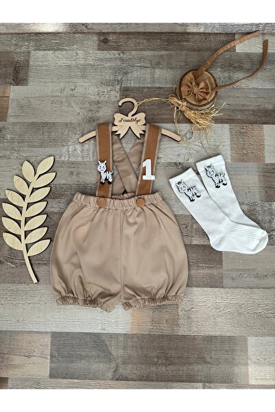 Feriatolye مجموعة جوارب وربطة عنق للأطفال الذكور مصنوعة يدويًا من Zebra Conce...