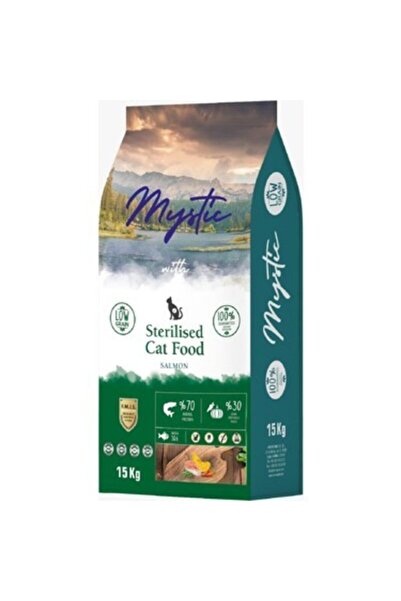 Mystic Sterilised Somonlu Az Tahıllı Kısırlaştırılmış Yetişkin Kedi Maması 15 Kg