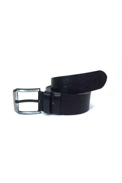 MENTOR REGALO Μαύρη δερμάτινη ζώνη - Plus Size Sport 83005