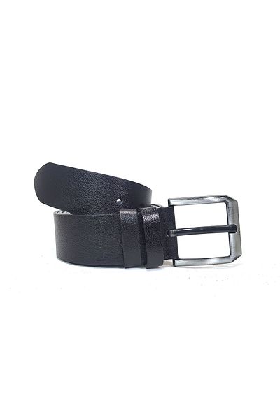 MENTOR REGALO Μαύρη δερμάτινη ζώνη - Plus Size Sport 83005