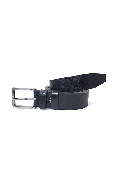 MENTOR REGALO Μαύρη δερμάτινη ζώνη - Plus Size Sport 83007