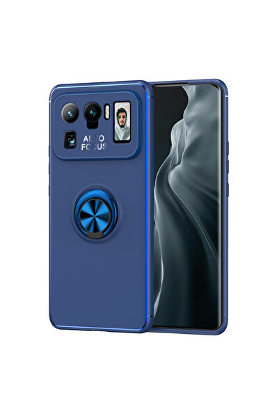 halkhouse Xiaomi Mi 11 Ultra Uyumlu Kılıf Auto Focus Yüzüklü Standlı Ravel Si...