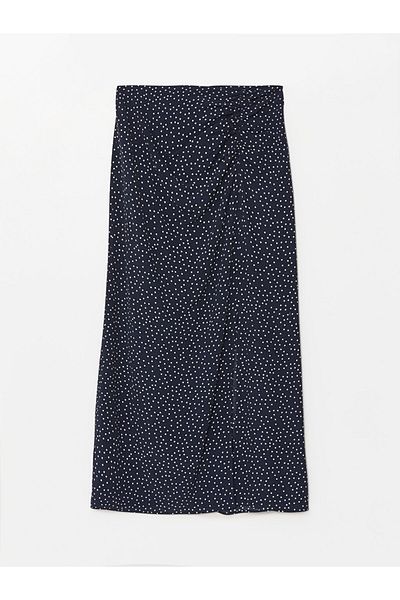 LC Waikiki Polka Dot Damenrock – Taille mit Reißverschluss