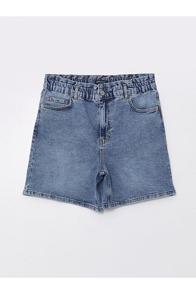 LC Waikiki Skinny Fit Women's Jean Shorts - Elastic Waist