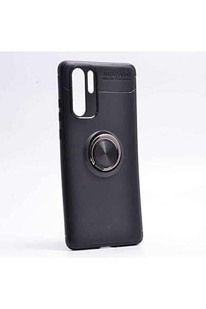 halkhouse Huawei P30 Pro Uyumlu Kılıf Auto Focus Yüzüklü Standlı Ravel Siliko...