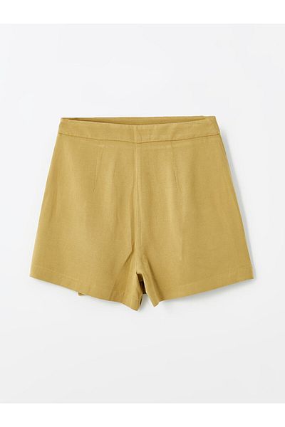 LC Waikiki Damskie szorty z mieszanki lnu, standardowy krój, spódnica