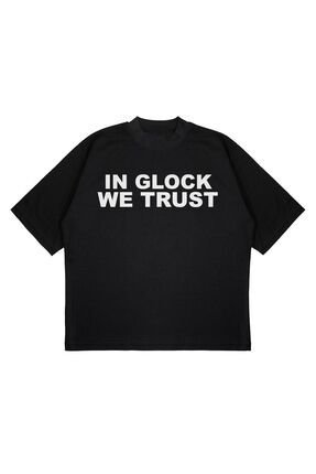 PURE EFFECT Inglock We Trust Key Glock Baskili Oversize Unisex 100 Pamuklu Nefes Alan Kalin Kuma li T shirt Fiyat Yorumlar Trendyol