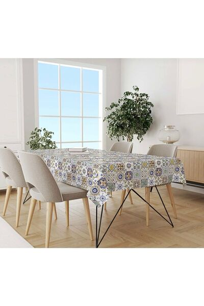 Sfr Home by FİSKOS Față de masă din pânză uleiată cu model de faianță