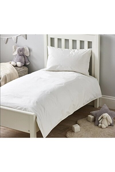 Genel Markalar Fermuarlı Beyaz Bebek Yorgan Kılıfı Veya Koruyucu (MİTİL,ŞİLTE...