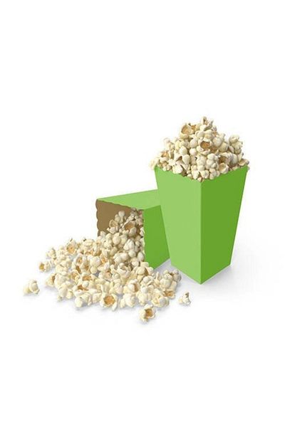 asöy Green Corn Box Green Popcorn Box Green Popcorn Box 8 Pieces