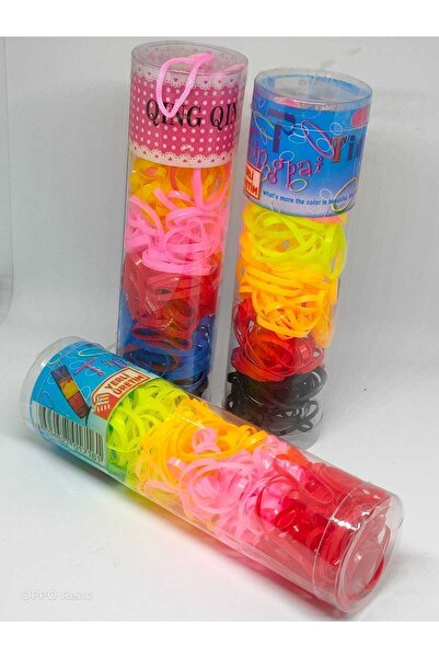 NO NAME 3 Pack Colorful Small Rubber Buckle