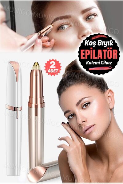 Munico 2 Adet Cebinizde Kuaförünüz Olsun ! Ağrısız Kaş Bıyık Burun Düzeltici Ruj Boyutunda Mini Tıraş