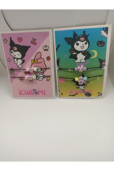 Ayarlanabilir İpli Best Friend Kuromi Bijuteri Arkadaşlık Bilekliği