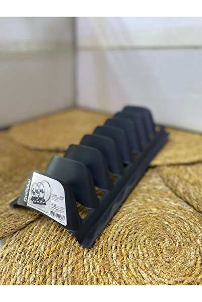 Gondol 8 Bölmeli Plastik Tabaklık, Tencere Kapak Düzenleyici Organizer | Şık Kırılmaz Esnek Tabaklık