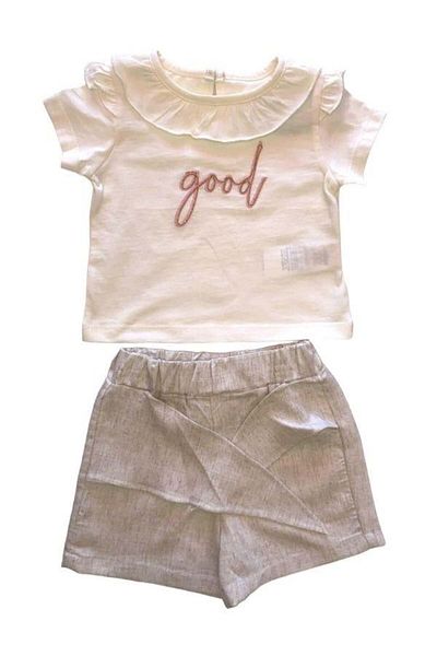 Çikoby Baby Girl - Good Written Shorts Set