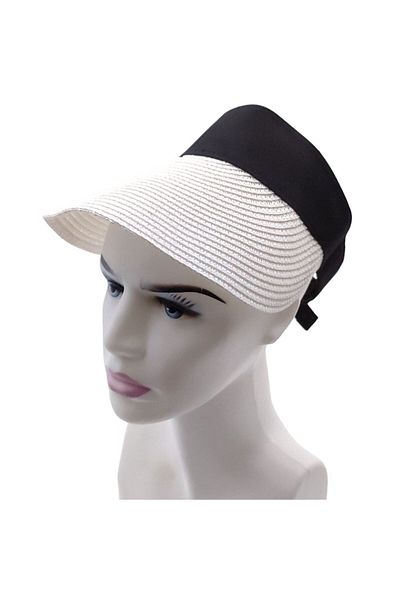 AXE SPORTSWEAR Straw Visor - Casual Beach and Tennis Hat, Foldable Arc and Velcro Visor Hat