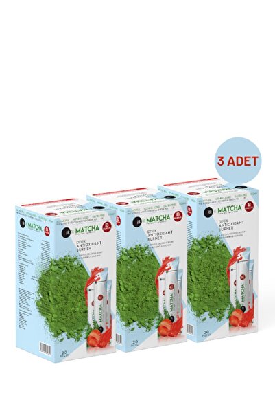 Bilge İlaç Matcha Premium Japanese Premium Japon Çayı 20 Adet 3 Kutu