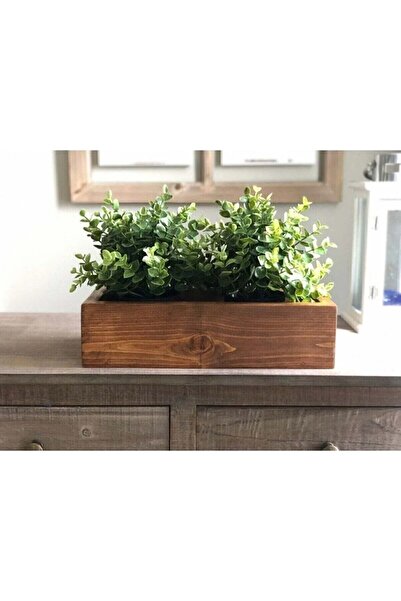 edcoy toptan Wooden Flower Pot Succulent Cactus or Organizer Multi-Purpose Bo...