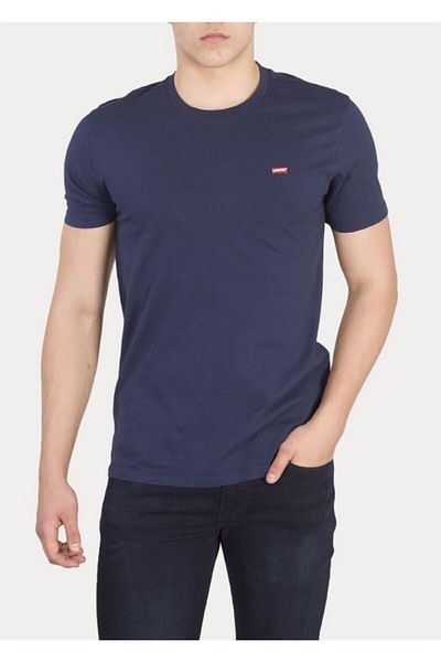 Levi's Tricou pentru bărbați, albastru bleumarin, cu decolteu rotund 56605-0077