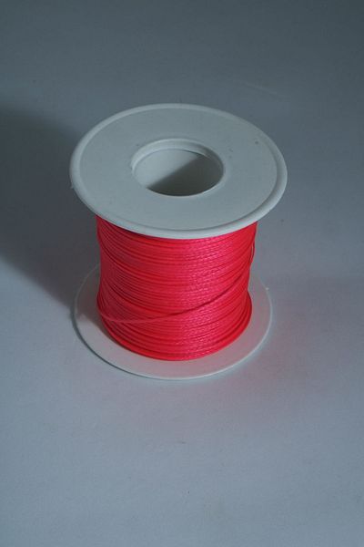 Eskişehir hobi sanat 100 Meters 1 Mm - Waxed Thread Neon Pink Saddler Leather Necklace and Bracelet Macrame Design