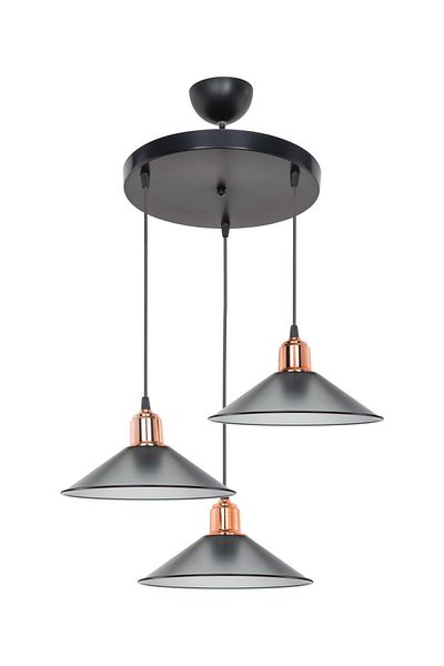 AG LightDesign Smoked Pendant Chandelier - Living Room, Kitchen, Hallway and Bedroom Lamp
