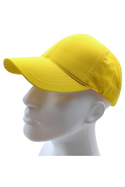 AXE SPORTSWEAR Micro țesătură unisex galbenă - șapcă de baseball sport cu glugă reglabilă și velcro pe spate