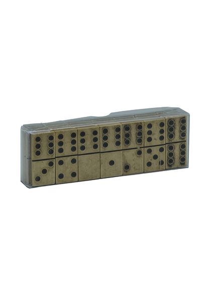 SERA Small Size Iron Dominoes - Brass