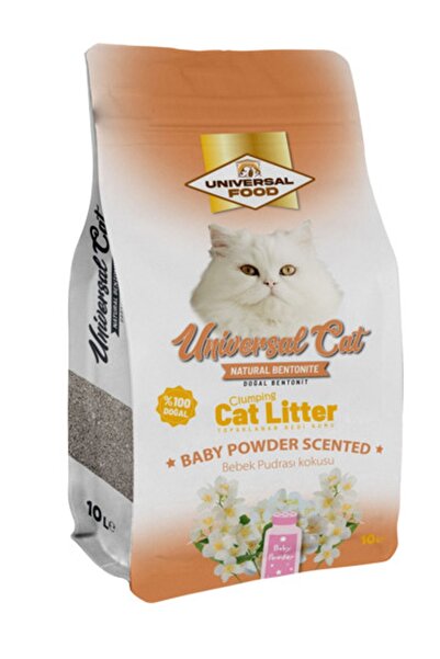 Universal UNİVERSAL PREMİUM BEBEK PUDRA KOKULU KEDİ KUMU 10LT