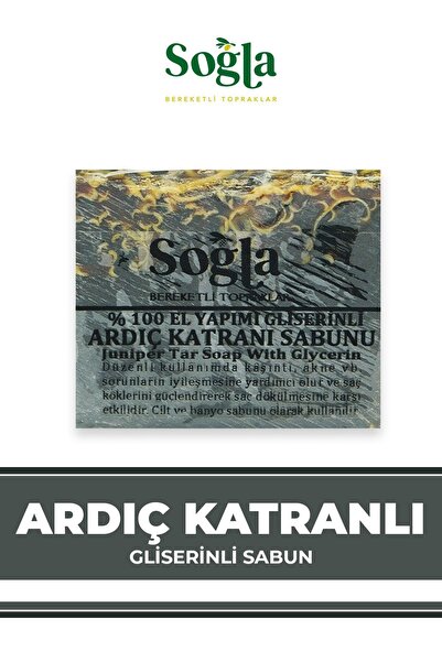 El Yapımı Ardıç Katranı Özlü Sabun Glıserınlı