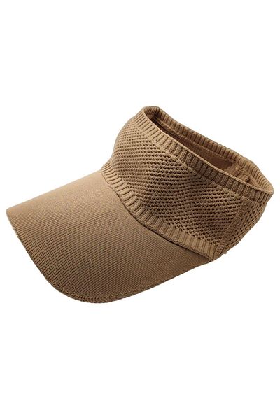 AXE SPORTSWEAR Flexible Milk Coffee Visor - UV Sunscreen Daily Hat For Beach and Tennis