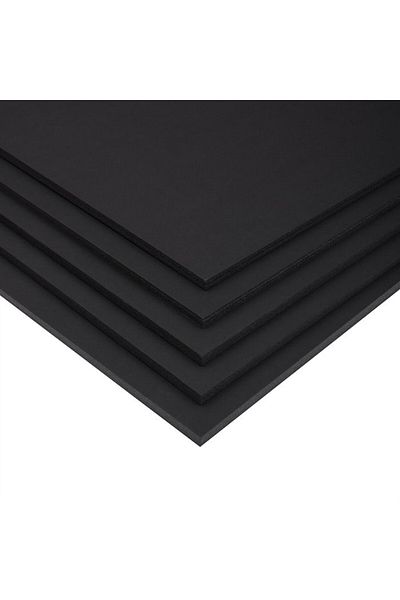 Art & Art Black Photoblock - 3 mm, 70x100 cm, Styrofoam Model Cardboard, 5 Pieces