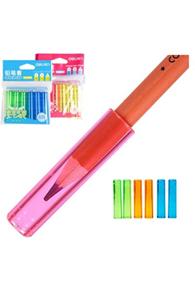 Deli Kurşun Kalem Kapağı 6'lı Poşet