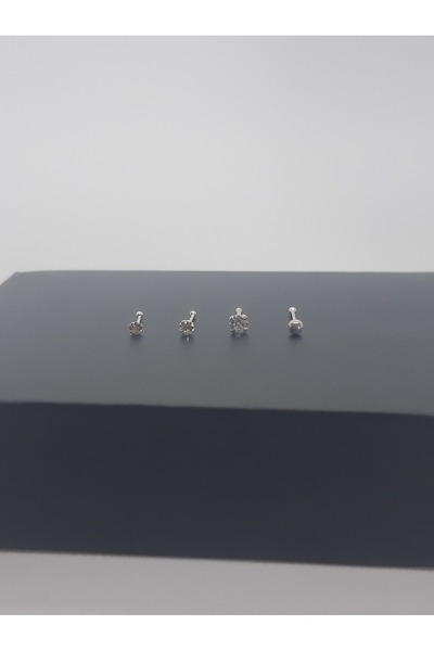 Set 925 Ayar Gümüş 4'lü Ekonomik Hızma Seti (1,5mm-2mm-2,5mm Taşlı Yuvarlak+1,5mm Top)