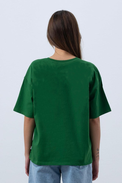 Boi 1980 Design Vintage Butterfly Printed Μαύρο Λευκό Μπλουζάκι Oversize - Καλοκαιρινό χτενισμένο βαμβακερό