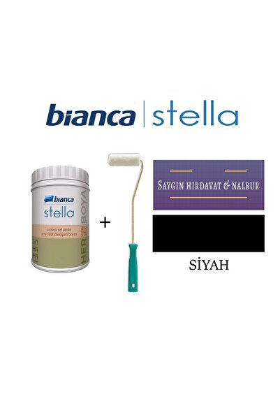 Bianca Stella Su Bazlı Akrilik Boya + Dekor Kadife Parmak Rulo