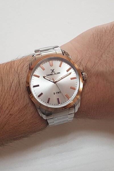 Daniel Klein Men's Metallic Steel Bracelet Wrist Watch