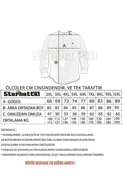 Starbattal Ανδρικό πουκάμισο τσέπης Plus Size Viento 23368 Saks