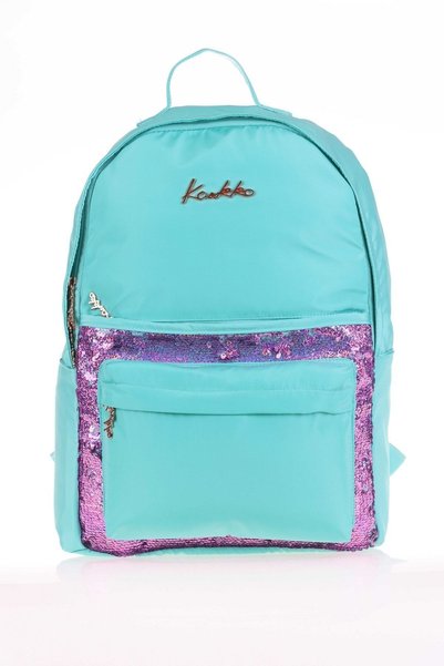 KAUKKO Rucsac magic (cu paiete, culoare mentă)