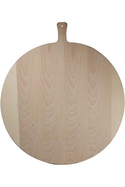 Ermiya Teppanyaki Ahşap Tek Parça Hamur Bazlama Tahtası 40 Cm + 6 Adet Çelik ...