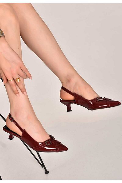 Ressome Sofia Burgundy Mini - Adjustable Heeled Shoes