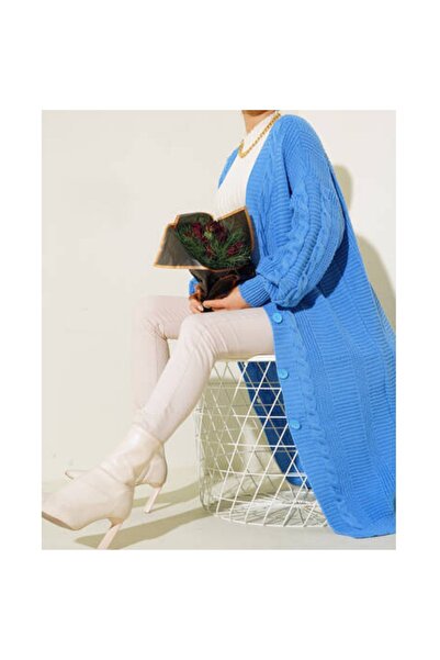 Tesetturcemoda Balon Kol Triko Hırka