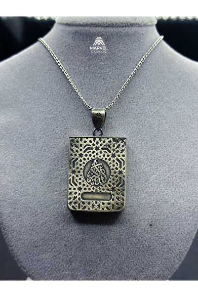 Marvel Gold & Silver Gümüş El Yapımı Cevşen Kabı Kolye