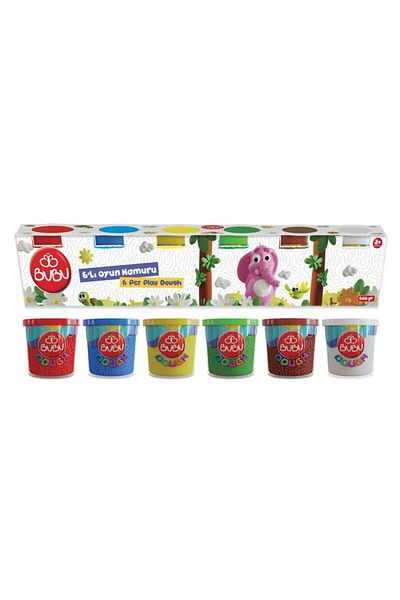 Bubu 6 Colors 600 gr Play Dough