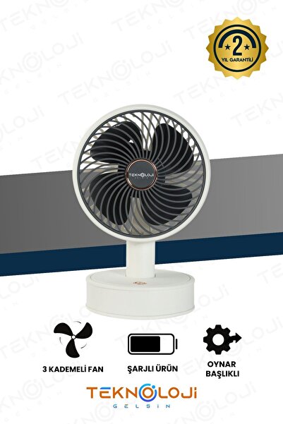 Teknoloji Gelsin Masaüstü Mini Fan Vantilatör Teleskopik Ayarlanabilir Taşına...