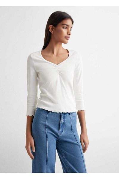 Mango Teen White T-Shirt for Kids
