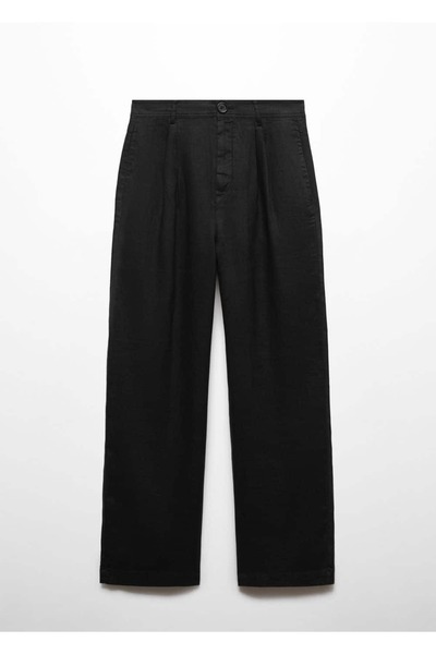 MANGO Woman 100% Linen - Wide Leg Trousers