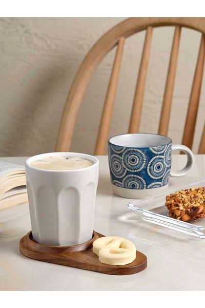 Paşabahçe Ceramic Barista Mug - Single Pack with Plate