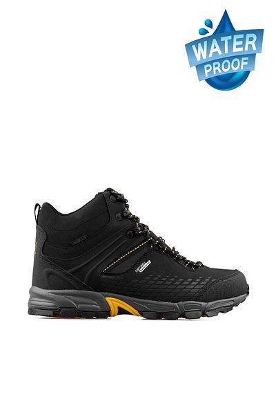 lumberjack Flake Hi B-5 Men's Boat Shoes101389771-7black-yellow